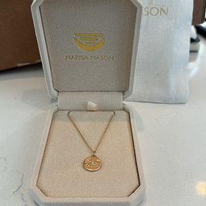 Marisa Mason Evil Eye 18k gold necklace 16 inch